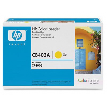 картридж hp lj color cp4005 yellow cb402a, 7500 страниц