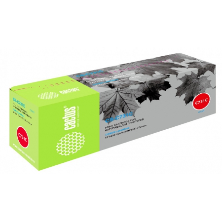 картридж canon 731c для mf8230/8280 голубой (cactus)
