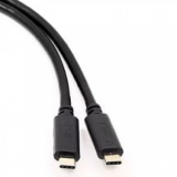 Кабель USB 3.1 CM/CM 1 м (пакет) экранированный, позолоченные контакты, черный (Gembird CCP-USB3.1-CMCM-1M)